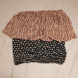 Cosmic floral tube top